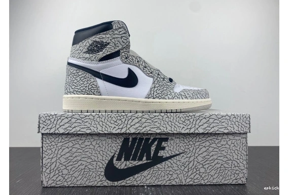 Rep EP Retro Jordan 1 White High DZ5485-052 DZ5485-052 Cement OG 0502